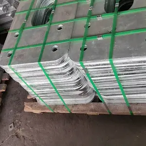 预埋钢板镀锌板板带冲孔直角切割底板片可焊接立柱铁板用公路压板