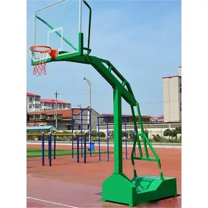 校园箱式篮球架 平箱凹箱两种款式可选 大箱体可移动