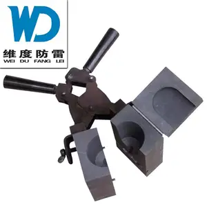 维度高致密性铜包钢热熔圆线水平一字放热焊接模具WD-CC1-50/50