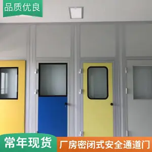 定制林森净化钢制净化门 无尘车间洁净门 实验室医院病房安全门木纹平开门