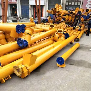 建筑工地用水泥粉料螺旋输送机 建筑颗粒物料输送机 无轴式螺旋输送机