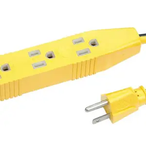 唯尔电器供应 UL/CUL认证 15A/125V 三芯电源拖线板