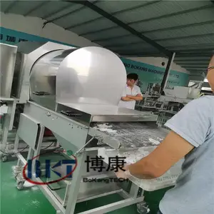 鸡米花裹粉机 小酥肉上粉机 全自动滚筒上粉机 重组鸡米花专用粘粉机