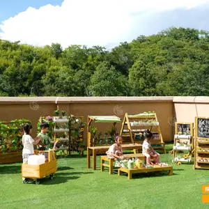 向天歌种植区丨幼儿园户外种植区材料丨种植架种植模块洒水壶园艺铲子根系观察箱丨义乌向天歌玩具