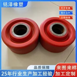 铝芯聚氨酯轮 PU压纸轮T型六角轮 优力胶轮重型脚轮 TPU注塑件