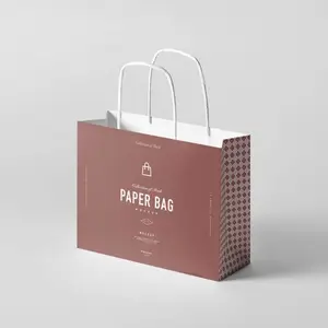 铜版纸购物袋 定制logo 手提礼品袋 服装店包装袋 可印图案