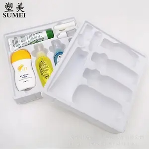 化妆品植绒塑料内托 包装盒植绒内衬