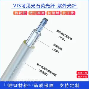 VIS-UV紫外波段可见光石英裸光纤0.22NA高羟基玻璃大纤芯多模105/125um石英光纤
