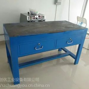 生产车间钳工台 惠阳钳工划线台 A3钢板重型钳工划线桌产品细节图