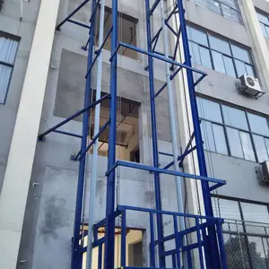 福州工厂货梯升降机2吨导轨式升降平台 专用导轨式简易防坠小型货梯