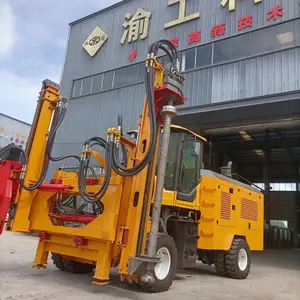公路护栏打桩机 公路护栏打桩机 公路护栏打钻一体机(15-15)