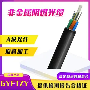 非金属阻燃光缆GYFTZY-24B1.3室外单模8/12/16/48/96芯耐高温光纤