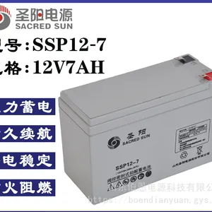 代理圣阳蓄电池SSP12-7 12V7AH电动童车报警器 电梯监控门禁设备