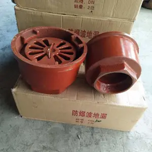 济南供应人防专用FBFDDCR80不锈钢防爆地漏发货附带人防检测报告合格证