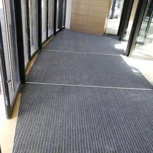 嵌入式铝合金地垫,除尘吸水耐用,入口除尘防滑的隐形安全卫士
