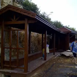 重庆贵州风景区公园木头长廊仿古长廊木质长廊中式禅意竹长廊厂家定做加工价格