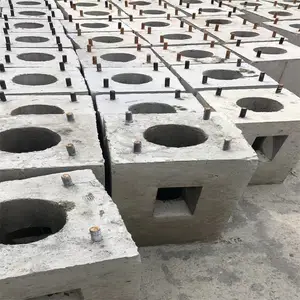 水泥墩地笼 监控杆路灯预制水泥墩 灯杆基础地笼 混凝土预制基础 水泥墩地笼