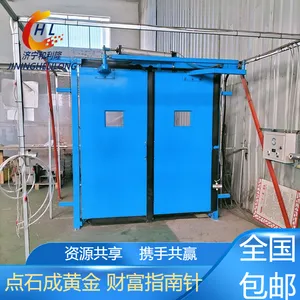 矿用高分子复合板风门 平板式密封 全自动无压钢制门 和利隆