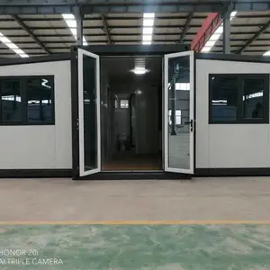 20尺伸缩箱移动房屋户外拓展箱折叠居住箱双翼折叠房屋集成房屋