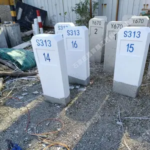 鸡西水泥公路里程碑工艺好百米桩图片水泥标志桩定做,定制界桩ab桩铁路保护区界桩