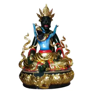 佛母像孔雀大明王像准提菩萨像树脂彩绘贴金善缘佛像厂