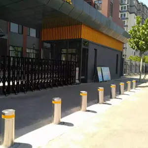 遥控升降柱,停车场升降地柱,图书馆升降警示柱