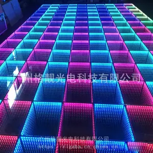 厂家地砖 LED镜面3D深渊地砖灯 3D立体地板灯 发光3D深渊地砖
