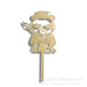 定做镂空镀金书签 薄片铜腐蚀书签 广州大学纪念品书签 定制金属书签厂