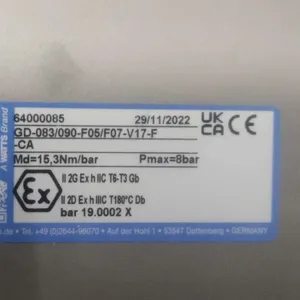 供应 bar 执行器 GD-083/090-F05/F07-V17-F-CA