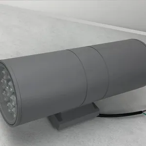 LED壁灯 户外防水单头壁灯 大功率圆形 上下照双向壁灯射灯定制