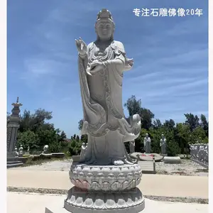 石雕观音 滴水观音石雕 石头佛像 厂家批发定制