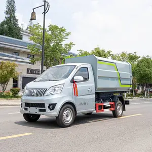 长安3方后单轮侧装挂桶垃圾收集车 配240升塑料桶小区垃圾清运车
