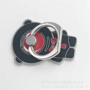 定做公司LOGO手机指环支架 卡通动物创意指环扣 找做金属手机扣工厂