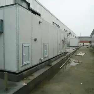 组合式空调机组(组合式空调器)由新风段、初/中效过滤段、表冷段、加热段、加湿段、风机段、消声段、均流