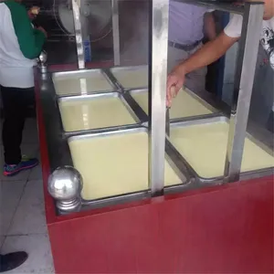湖北哪里有卖腐竹油皮机的 油皮机价格绿色环保仿手工豆油皮机