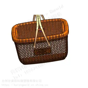 浙江塑料模具厂专做日用品模具塑料PE低压高压水果篮提手篮洗菜篮模具