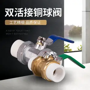 耐磨加厚全铜PPR热熔管阀门水管配件双活接铜球阀20至50可定制