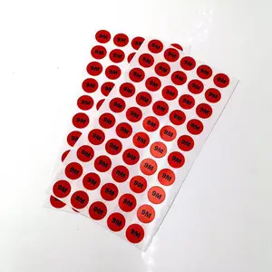 彩色加黏可移除防水耐撕扯不干胶服装尺码贴儿童鞋袜数字号码贴纸