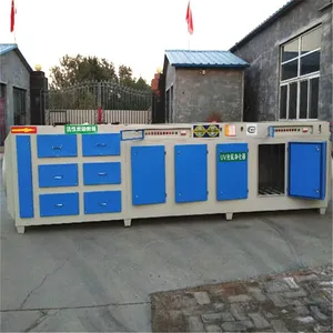 同帮环保设备厂家4万风量活性炭光氧一体机浙江温州肉联厂除烟味一体机