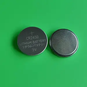 型号:CR2450 外形尺寸:Φ24*5.0mm 标称电压: 3.0(V) 标称容量:6