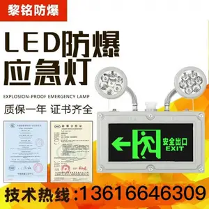 LED防爆应急灯照明一体防爆应急双头灯安全出口指示led防爆标志灯
