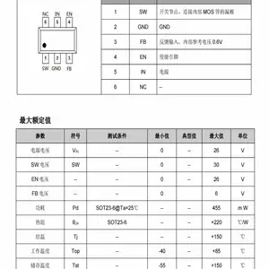 富满微 TC3608H. 高效率1.2MHz升压型DC-DC升压器芯片