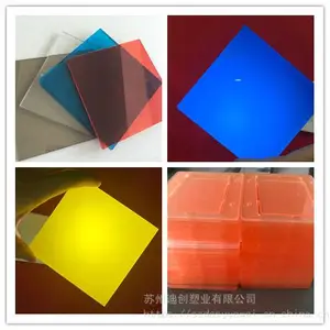 茶色 蓝色红色白色黑色各种颜色pc板定制 苏州迪创塑业pc板厂家