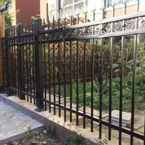 热销锌钢护栏 工厂别墅防护隔离围栏 学校庭院铁艺围墙栅栏厂家