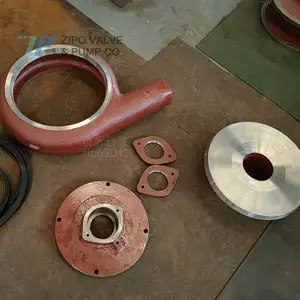 自泵工业用水泵100NG渣浆泵泥浆泵过流部件叶轮护板护套副叶轮室