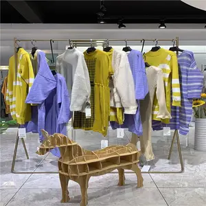 50年老品牌宝姿女装品牌折扣货源 广州三荟直供宝姿秋冬针织毛衣均码大版型女装