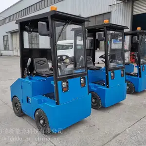 常州电动四轮牵引车(带顶棚),(半封闭)牵引拖车,电瓶拖车车头工厂拿货