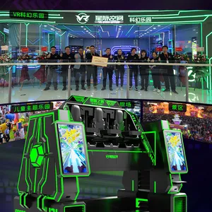 星际之塔 VR 跳楼机 三人座塔式双摇臂 VR 设备 商场体验馆游乐设备厂家