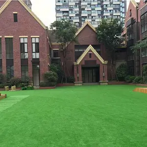 绿达网格绿色底部质保PE材质户外庭院铺设优质地垫阻燃人造假草坪