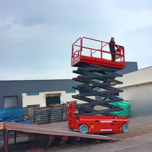 全电动自行走升降平台 液压剪叉式移动升降机 仓库全自行高空作业车